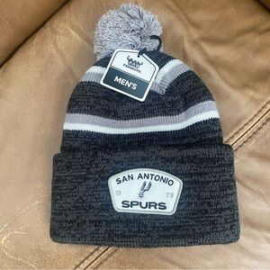 San Antonio Spurs Beanie Black Gray Fan Favorite NEW NBA Men’s One Size